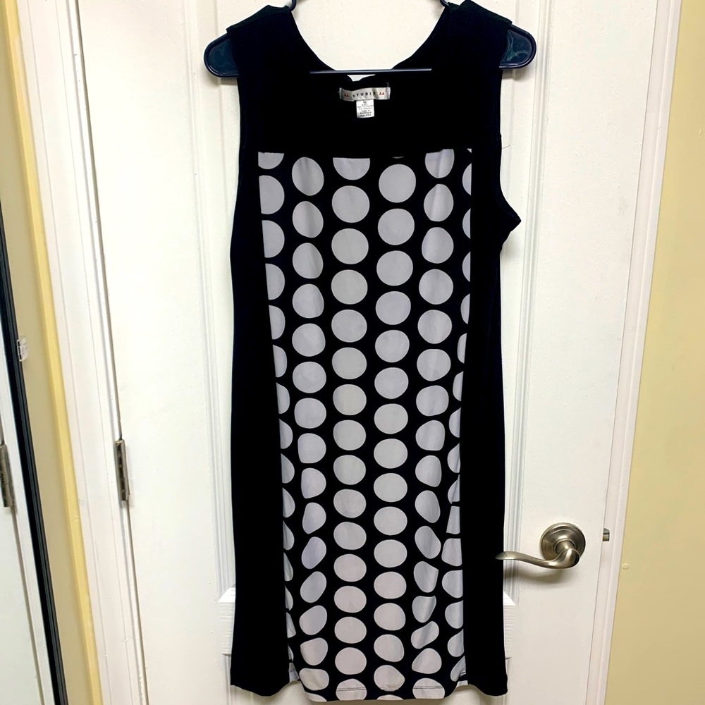 Polka dot dress.